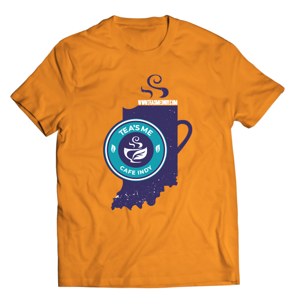 Tea’s Me New Logo Branded Orange Tee